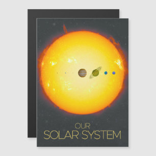 Outer Space, Solar System, The Sun and Planets Magnetic Invitation