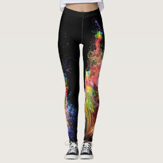 Outer Space Stardust Colourful Minimalistic Leggings