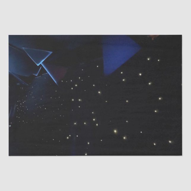 Outer Space Theme with Stars Tissue Paper (Front)