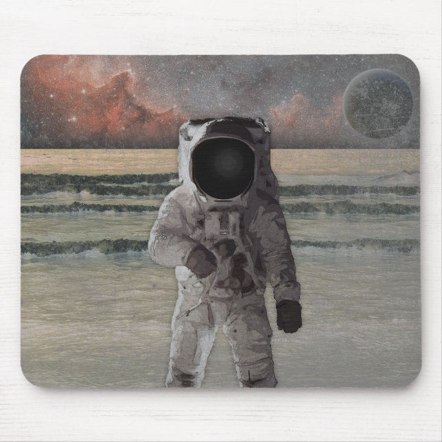 Outer Space Travel Adventure Mouse Pad (Front)