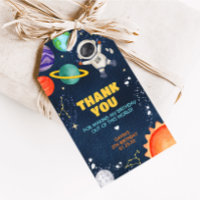 Outer Space Trip Birthday Party Favour Tags