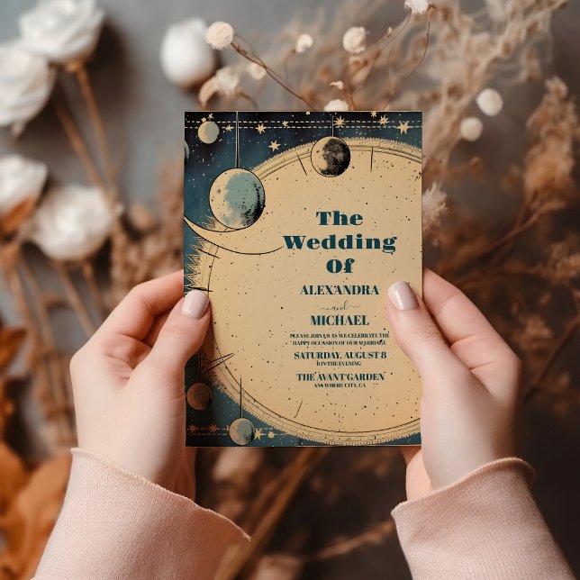 Outer Space Universe Galaxy Wedding Invitation (Creator Uploaded)