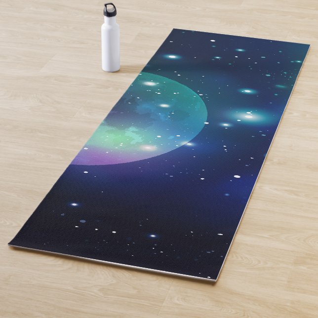 Outer Space with Stars  Yoga Mat (In Situ)