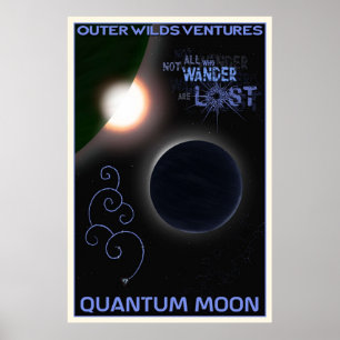 Outer Wilds  Quantum Moon Travel Poster