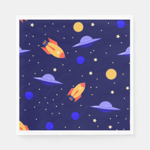Outerspace Art Outer Wilds Solar System Astronomie Napkin
