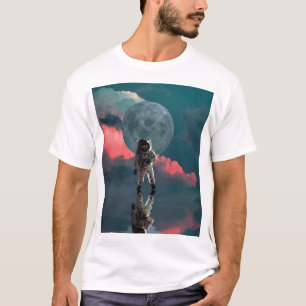 Outerspace Astronaut Art Space Suit Clipart T-Shirt
