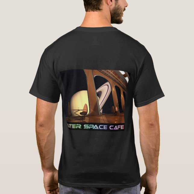 OuterSpace Cafe Table with a View T-Shirt (Back)