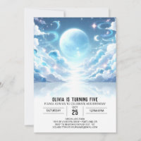 Outerspace Cute Celestial Digital Birthday