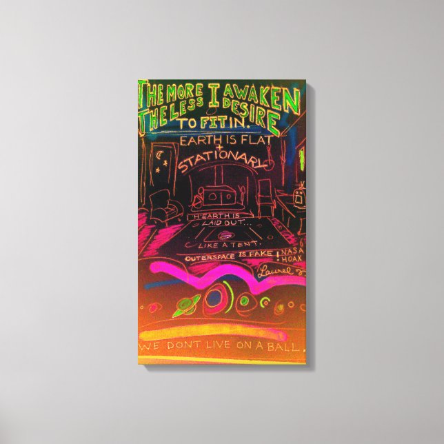 outerspace is fake canvas print (Front)