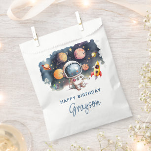 Outerspace Planets Happy Birthday Favour Bags