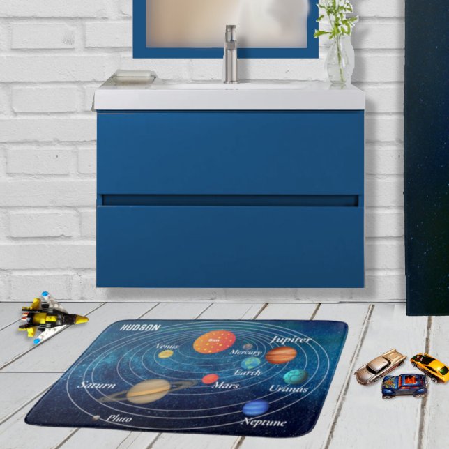 Outerspace Solar System Astronaut Spaceship Bath M Bath Mat (Creator Uploaded)
