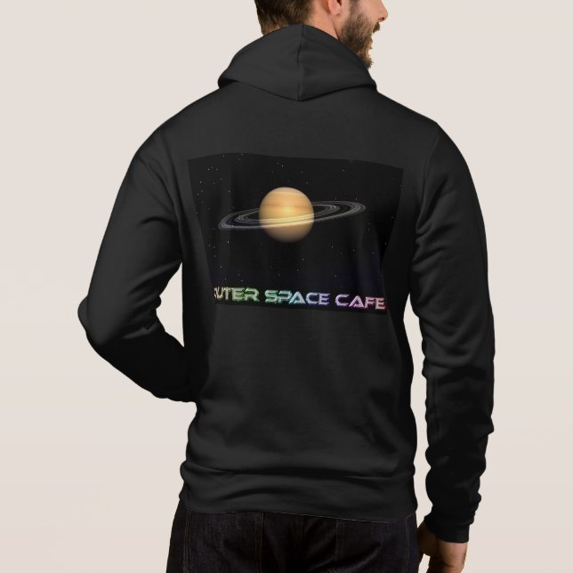 OuterSpaceCafe Saturn Hoodie (Back)