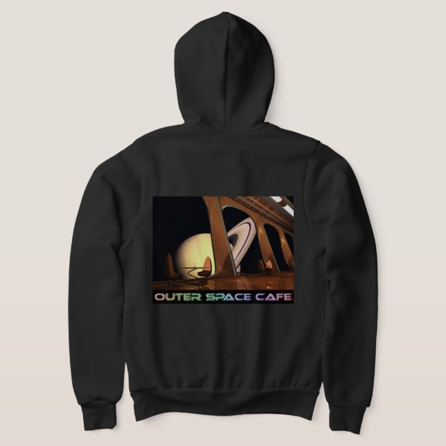 OuterSpaceCafe Table with a View Hoodie (Laydown Back)