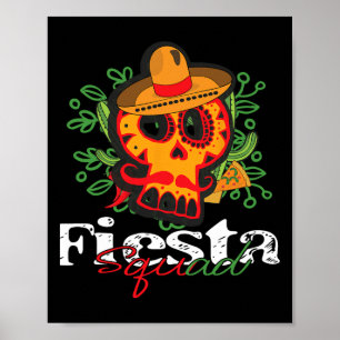 Outfit Cinco De Mayo Tee Fiesta Squad Mexican For  Poster