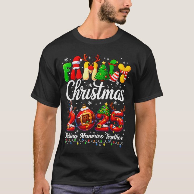 Outfit Pajamas Funny Family Matching Christmas 202 T-Shirt (Front)