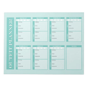 Outfit Planner Tear-Away Notepad