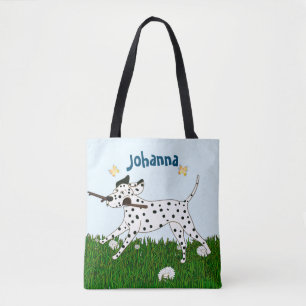 Outgoing Dalmatian Dog Lover Tote Bag