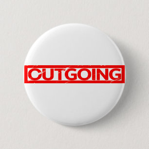Outgoing Stamp 6 Cm Round Badge