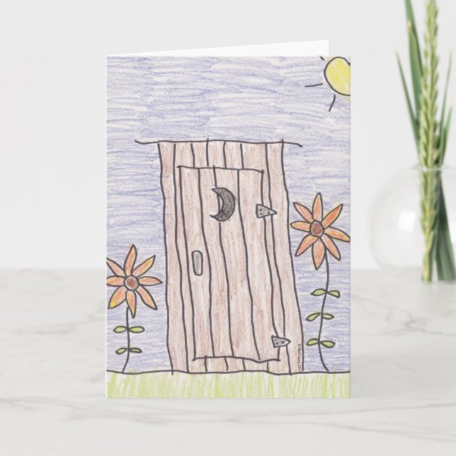 Outhouse Greeting Card (Front)