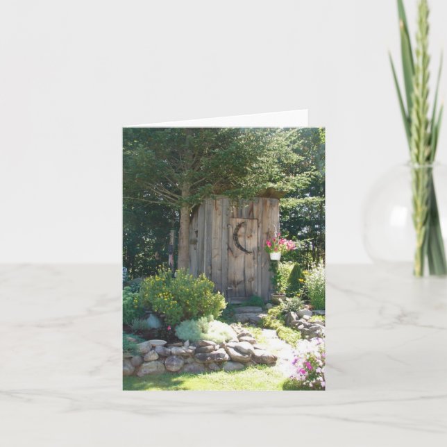 Outhouse in Maine Card (Front)