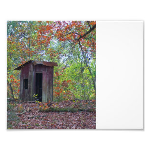 Outhouse in thr Fall Photo Print