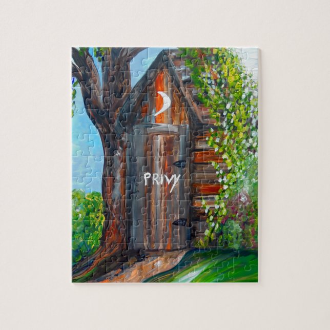 Outhouse Jigsaw Puzzle (Vertical)