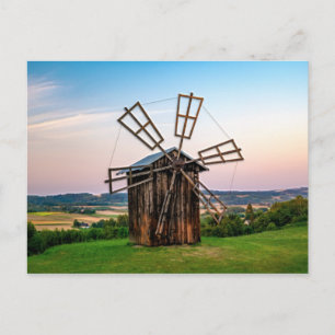Outhouse Windmill Postcard