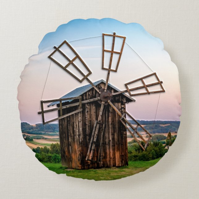 Outhouse Windmill Round Cushion (Front)