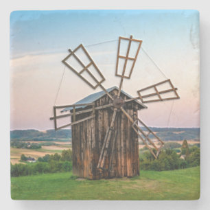 Outhouse Windmill Stone Coaster