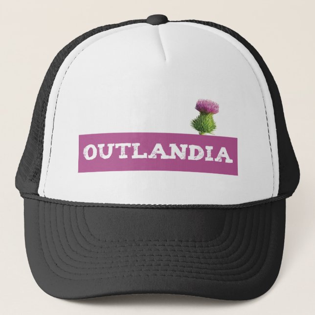 Outlandia Thistle Trucker Hat (Front)