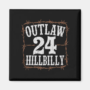 Outlaw Hillbilly 2024 Western Trump Vance 2024  Magnet