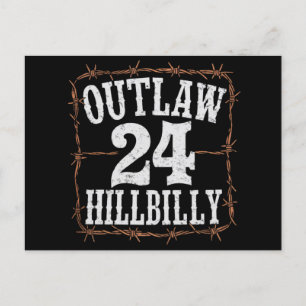 Outlaw Hillbilly 2024 Western Trump Vance 2024  Postcard