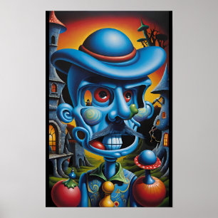 Outlaw in Groll-Town - Ken Gauge Fantasy Art Poster