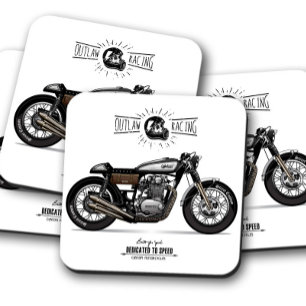 Outlaw Motorcycle Coaster Motorcycle Coaster Set