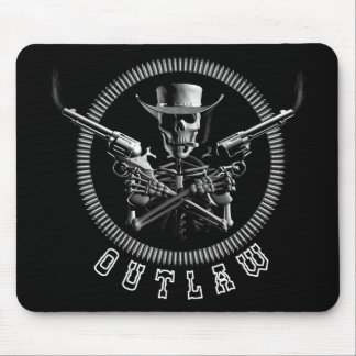Outlaw Skeleton Mouse Pad