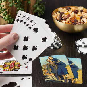 Outlaws Bonnie & Clyde The Barrow Gang Painting Playing Cards