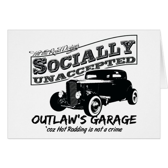 Outlaw's Garage. Socially unaccepted Hot Rods (Front Horizontal)