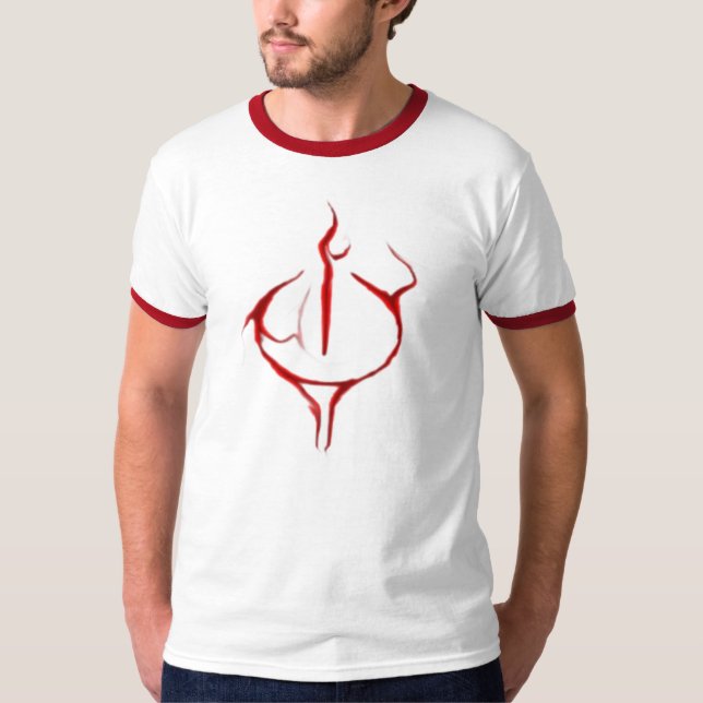 OUTLET POWER On RED T-Shirt (Front)