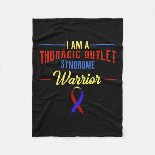 Outlet Syndrome Awareness Advocate Tos Warrior Fleece Blanket