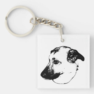 Outline Buddy, Dog Key Tag Ring