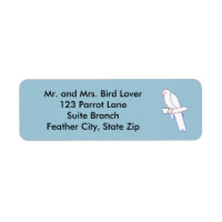 Outline Drawing of Parrot on Branch Address Labels