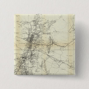 Outline Map of Washoe District 15 Cm Square Badge