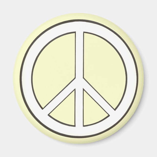 Outline Peace Sign magnets (Front)