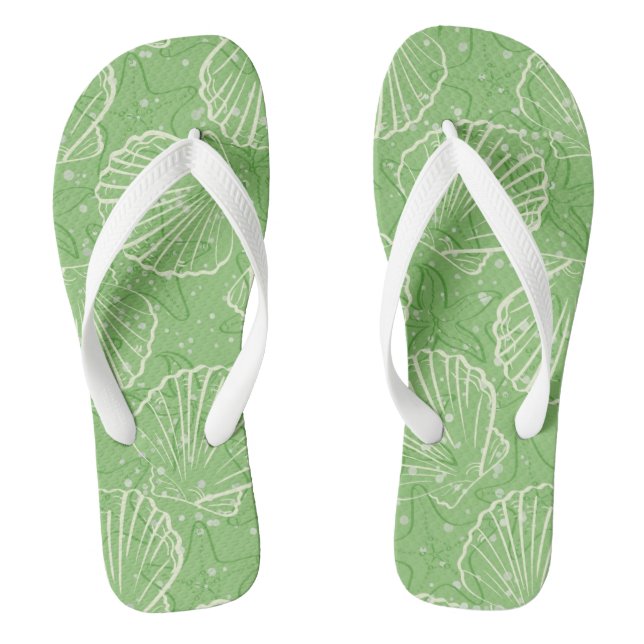 Outline seashells jandals (Footbed)