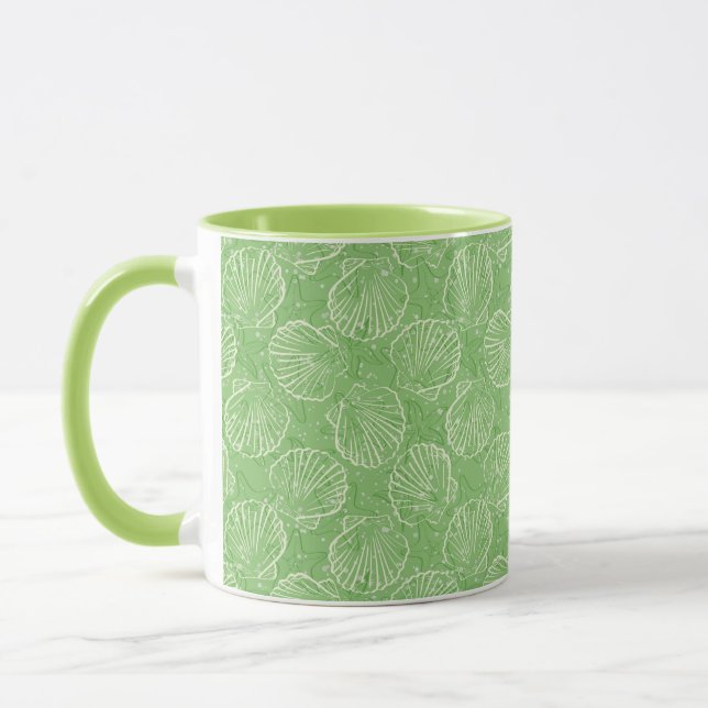 Outline seashells mug (Left)