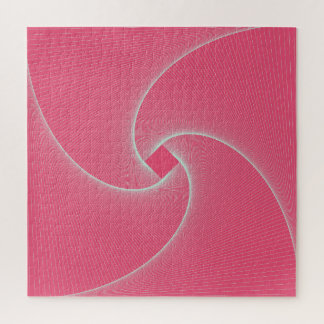 Outlined square vortex, velvet pink. jigsaw puzzle