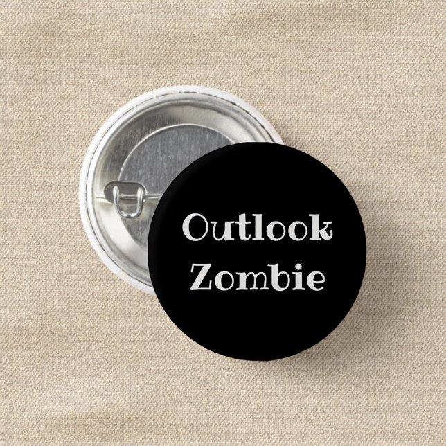 Outlook Zombie Funny Office Pinback Button (Creator Uploaded)