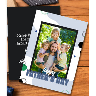 Outnumbered But Loved Photo Father's Day Holiday Card