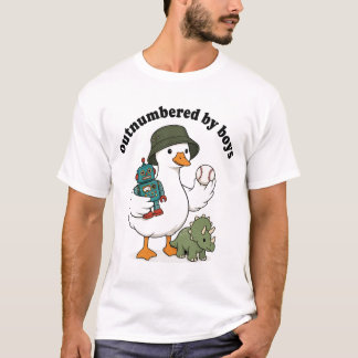 Outnumbered By Boys Mother's Day T-Shirt