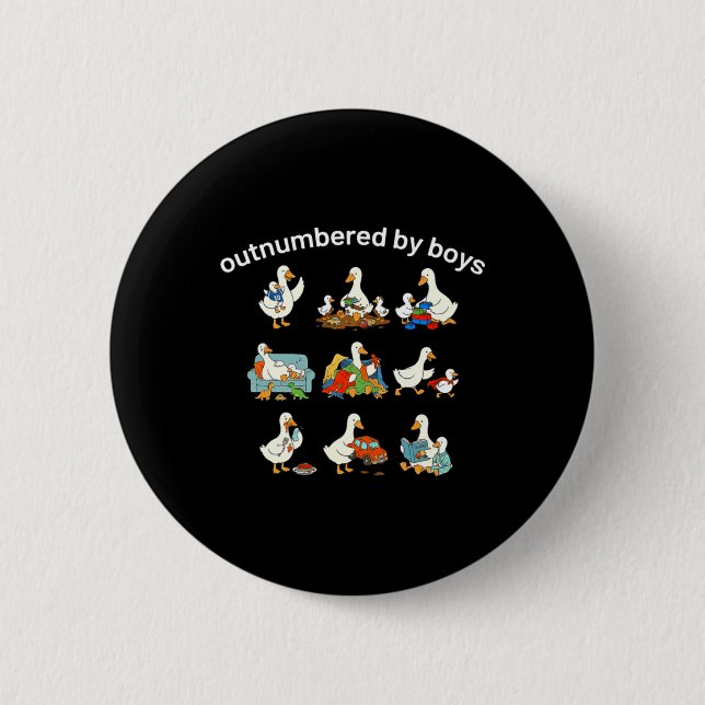 Outnumbered Creative 6 Cm Round Badge (Front)